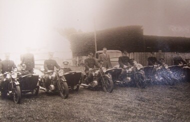 Postcard - Postcard - Police patrol for Duke of Gloucester at Portland, 1934, 1934