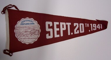 Souvenir - Pennant - Centenary, Portland, Connecticut, September 20th, 1941, 1941