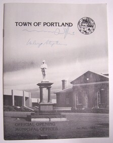 Booklet - Booklet - Official Opening Municipal Offices, 1st May 1984, Town of Portland, 1984