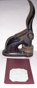 Tool - Press, embossing - "Portland Stevedoring Company Official Seal", 1923