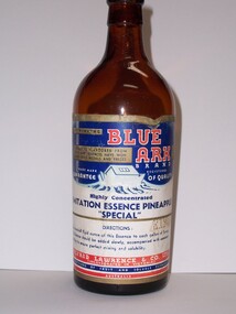 Container - Bottle - Blue Ark Brand: Imitation Essence Pineapple "Special", n.d