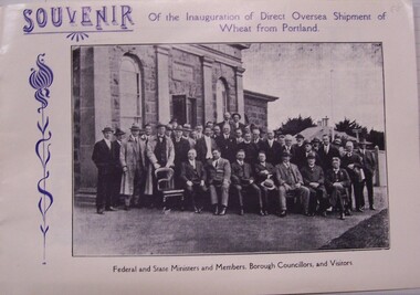 Booklet, Jenkin Buxton Printers Pty Ltd, Souvenir of the Inauguration of Direct Overseas Shipping of Wheat from Portland, n.d
