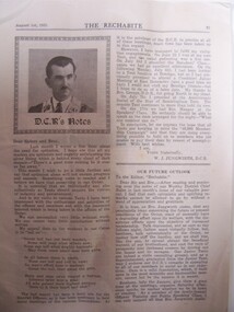 Magazine, The Rechabite, 01/08/1931