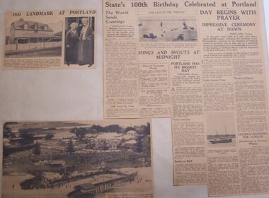 Newspaper - Newspaper Clippings - Portland Centenary Newspaper Clippings, 1934
