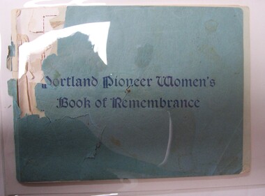 Book, Edwin Davis, The Observer Office, Portland, Pioneer Women's Book of Remembrance, n.d