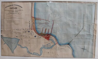 Work on paper - Drawing No. 2, Plan Shewing Works Recommended by Sir John Coode, 1879