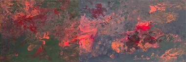 Painting, Tina Saunders, Bushfire, 2013