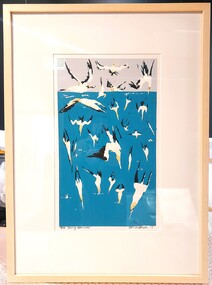 Print, Wendy Black, Diving Gannets, 2017