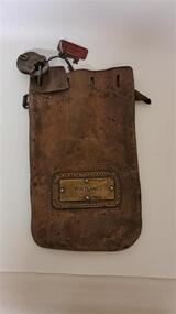 Functional object - Leather Cash Bag, early 1900s