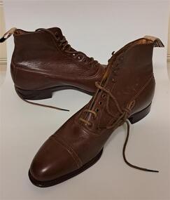 Footwear - Pair of brown leather boots