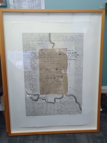 Mixed media - Framed Art Work, Wallace, Carmel et al, Lagoon Page 3, 2004