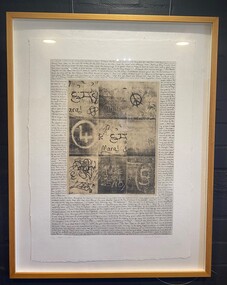 Mixed media - Framed Art Work, Wallace, Carmel et al, Lagoon Page 7, 2004