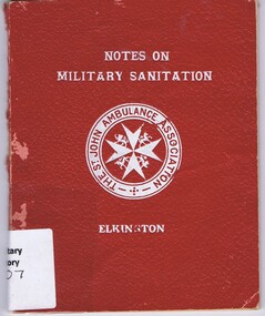 Book, Notes on Military Sanitation, 1906_