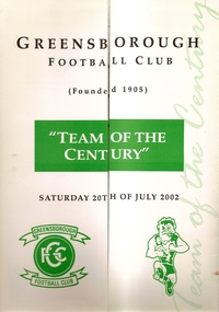 A3 pamphlet with central fold. Printed in green on white background.