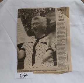 Article - Newspaper Clipping, Since the first Noel, 1995_