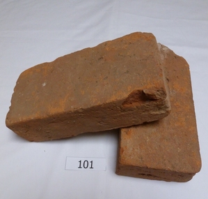 Functional object - Bricks, Hand made bricks from Partington house (Willis Vale) Greensborough, 1840c