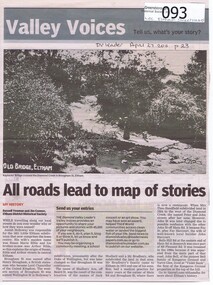 Newspaper clipping, All roads lead to map of stories, 27/04/2011
