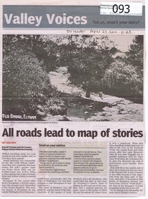 Newspaper - Newspaper clipping, All roads lead to map of stories, 27/04/2011