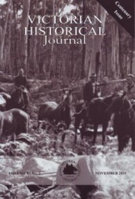 Journal, Victorian Historical Journal Vol. 80 no. 2, November 2009- (incomplete), 01/11/2009