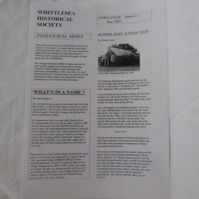 Newsletter, Whittlesea Historical Society Newsletter, 2005o