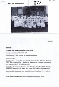 Photograph, Red Cross Fete during World War 1, Greensborough, 03/11/1917
