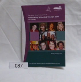 Booklet, Celebrating Nillumbik women 2010, 2010_
