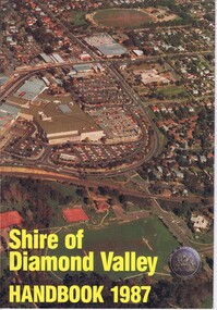 Book, Shire of Diamond Valley Handbook 1987, 1987_