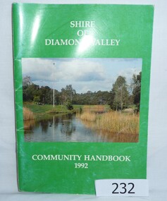 Book, Shire of Diamond Valley Community Handbook 1992, 1992_