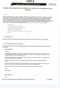 Document - Article - Website, Aaron and Joshua Grimshaw, 1801o