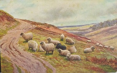 Card - Postcard, Christmas card, 1925c