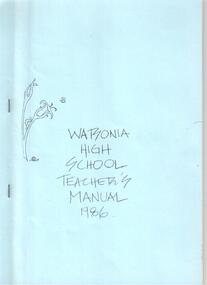 Handbook, Watsonia High School - Teachers/Staff Handbook-Manual 1986, 1986_