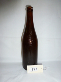 Bottle, MBCV brown beer bottle, circa 1930s, 1930s