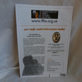 Newsletter, Federation of Family History Societies (UK), 2010c