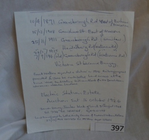 Notes, Watsonia, 10/04/1891o