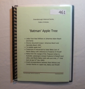 Folder, 'Batman' Apple Tree, 1839o