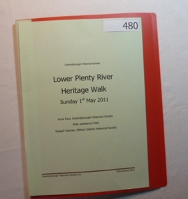 Folder, Lower Plenty River Heritage Walk 2011, 01/05/2011