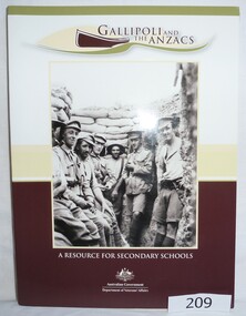 Book - Book and CD, Australia. Department of Veterans Affairs, Gallipoli and the ANZACS : a resource for secondary schools, 2010_