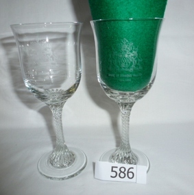 Glasses, Shire of Diamond Valley Commemorative glasses, 1994_