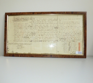 Document (Framed), Batman's Treaty of Melbourne, 06/06/1835