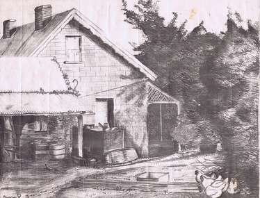 Drawing, Willis Vale by Sharyn Partington, 1983_
