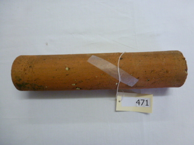 Pipe, Terracotta drain pipe (section), 1930c