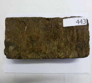 Brick, Wooden road block, 1880s