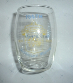 Glass, Lodge of Conveyance 100th Anniversary Meeting commemorative glass. 1859-1959, 1959_