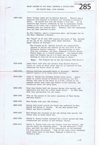 Article, Brief history of the Rose, Shamrock and Thistle Hotel, Plenty Road East Preston, 21/06/1854o