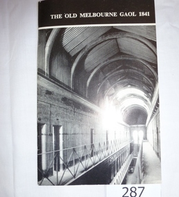 Book, The old Melbourne Gaol, 1841o