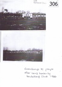 Photograph (copy), Greensborough Football Club 1956, 1956_
