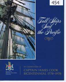Book, Tourism Canada, Tall Ships Sail the Pacific, 1778-1978