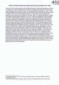 Article, Henry Cordner (1885-1943) and Edward Rae Cordner (1887-1963), 1885-1963