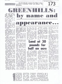 Newspaper clipping, Greenhills: by name and appearance, 04/07/1978