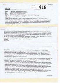 Correspondence - Email messages, Foard family, 2010-2011